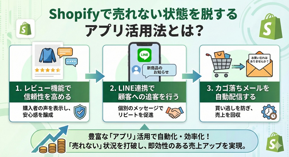 Shopifyで売れない状態を脱するアプリ活用法とは？