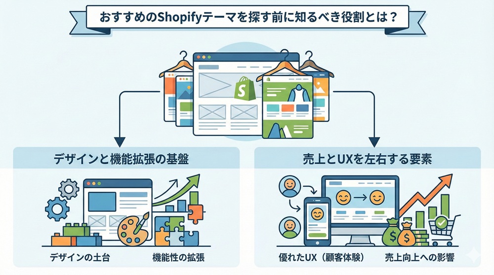 おすすめのShopifyテーマを探す前に知るべき役割とは？