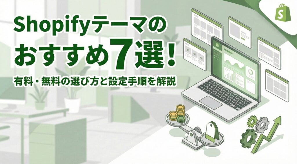 【2026年最新】Shopifyテーマのおすすめ7選！有料・無料の選び方と設定手順を解説