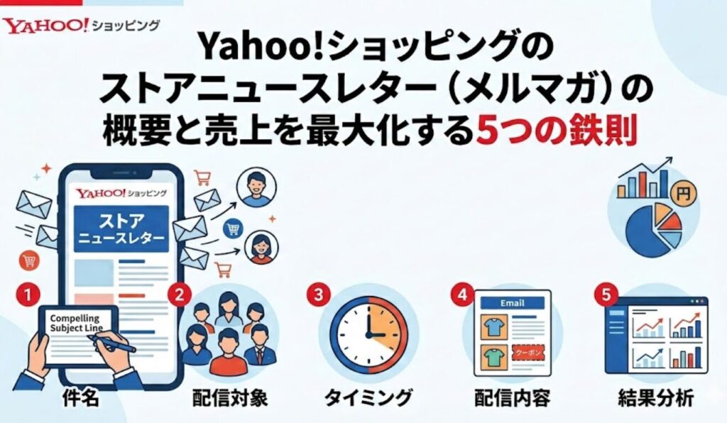 【2026年最新】Yahoo!ショッピングのストアニュースレター（メルマガ）の概要と売上を最大化する5つの鉄則