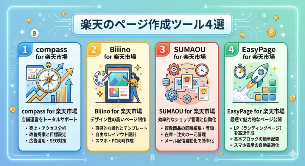 楽天のページ作成ツール４選