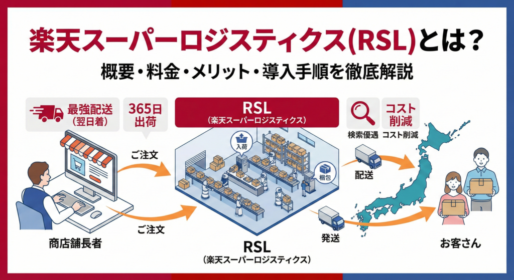 楽天スーパーロジスティクス(RSL)とは？概要、料金などを解説