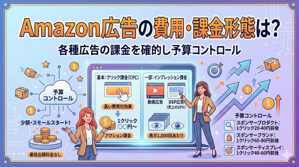 Amazon広告の費用・課金形態は?