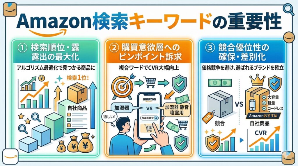 Amazon検索キーワードはなぜ重要なのか?