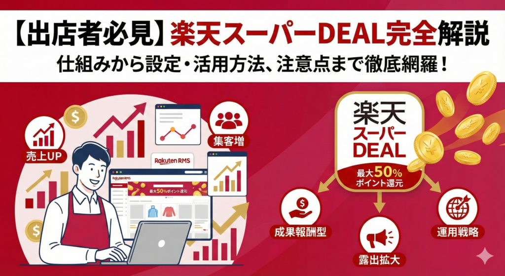 【2026年最新】楽天スーパーDEALとは？概要から設定、活用方法、注意点まで徹底解説！