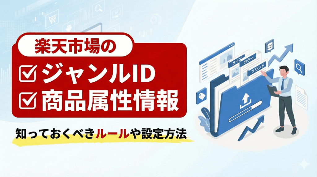 【出品者向け】楽天市場の「ジャンルID」と「商品属性情報」を攻略せよ！検索で埋もれないための必須設定を徹底解説
