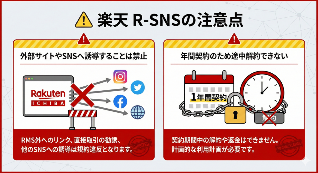 R-SNSの注意点
