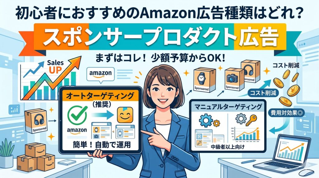 初心者におすすめのAmazon広告種類はどれ?