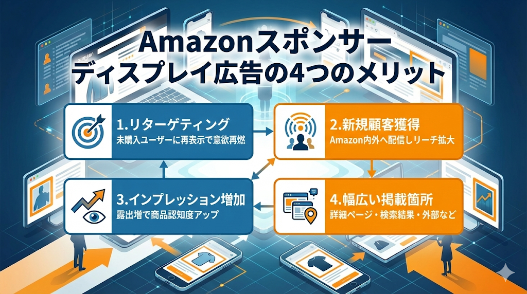 Amazonスポンサーディスプレイ広告の4つのメリット