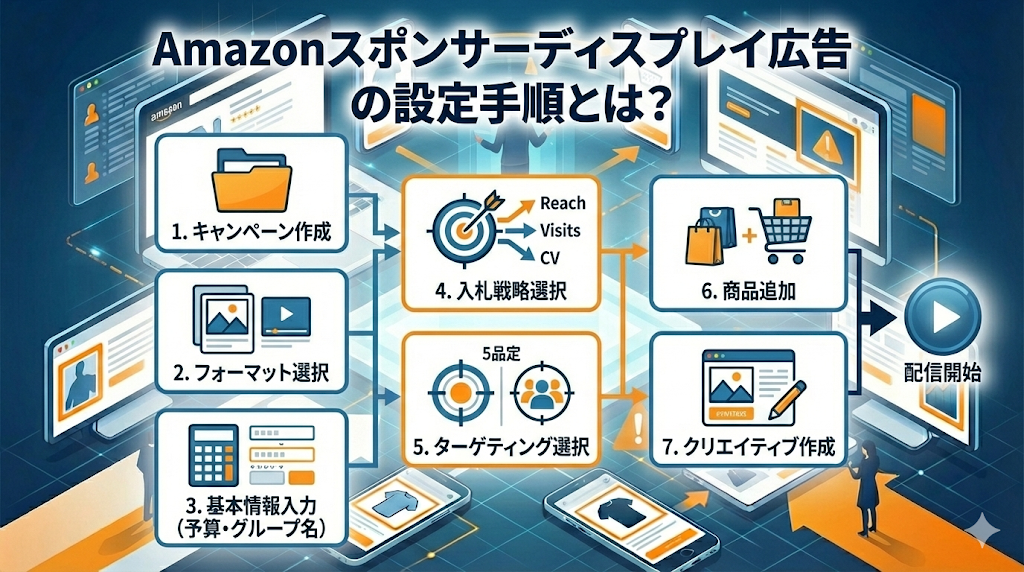 Amazonスポンサーディスプレイ広告の設定手順とは？