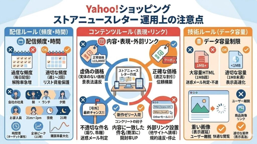 Yahoo!ショッピングのストアニュースレターを運用する際の注意点とは？