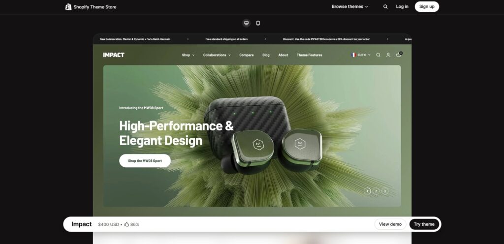 インパクトのある訴求が可能なImpact（インパクト）