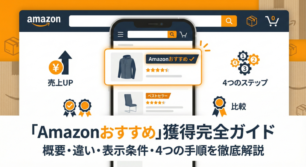 「Amazonおすすめ」とは？概要からベストセラーとの違い、表示条件と獲得するための4つの手順を解説