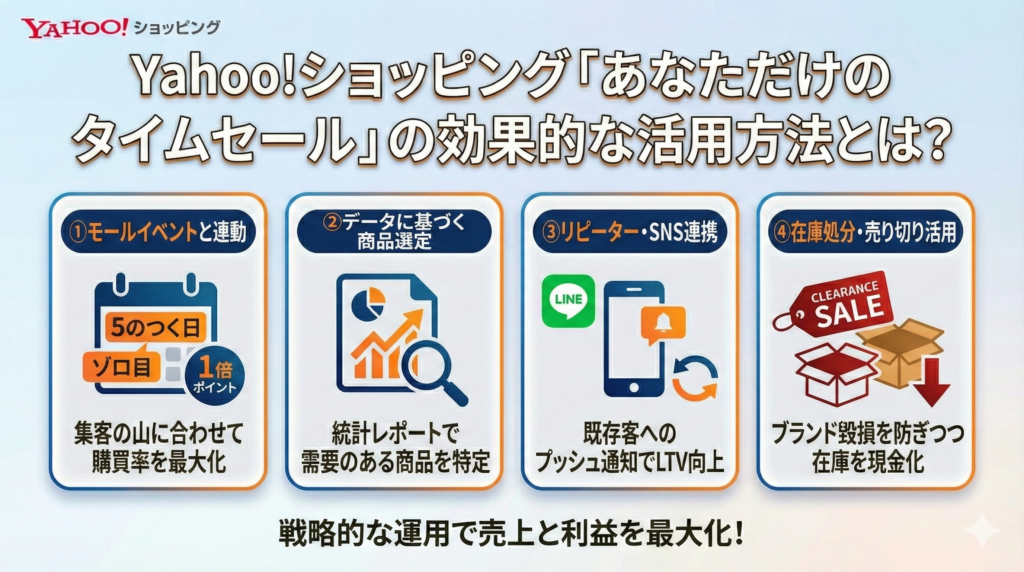 Yahoo!ショッピング「あなただけのタイムセール」の効果的な活用方法とは？