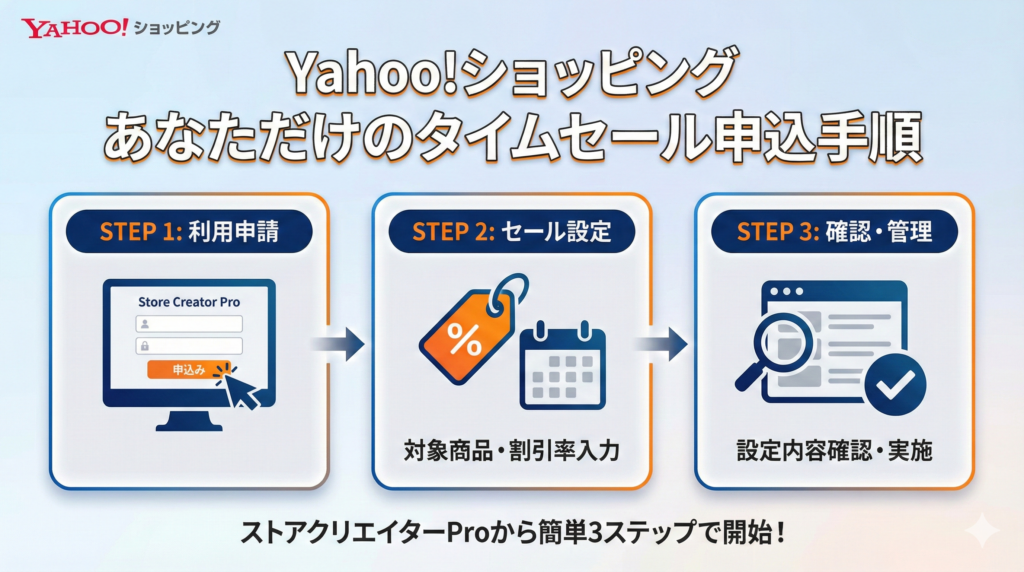 Yahoo!ショッピングのあなただけのタイムセール申込手順とは？