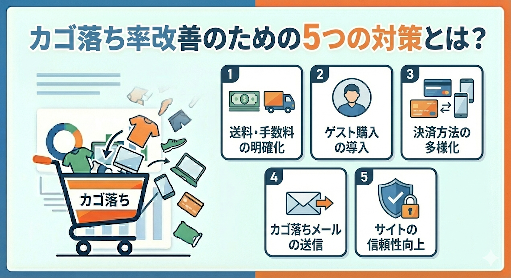 カゴ落ち率改善のための5つの対策とは?