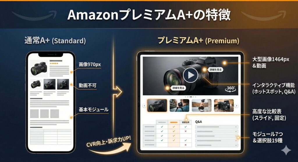 AmazonプレミアムA+の特徴