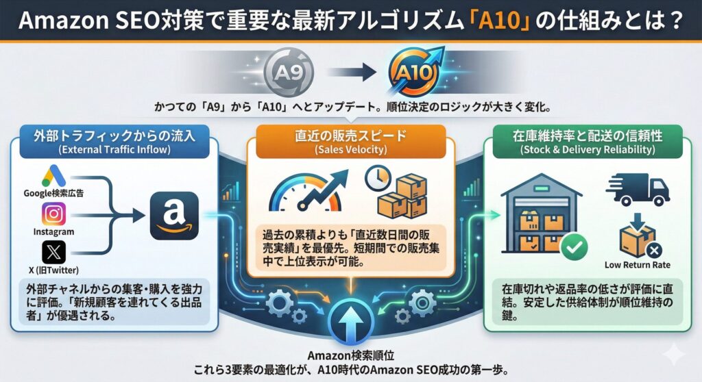 Amazon SEO対策で重要な最新アルゴリズム「A10」の仕組みとは？