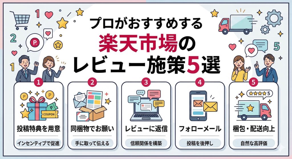 プロがおすすめする楽天市場のレビュー施策５選