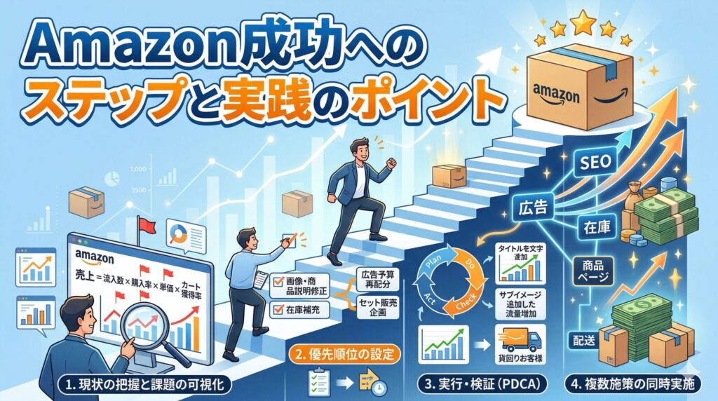 Amazon成功へのステップと実践のポイント