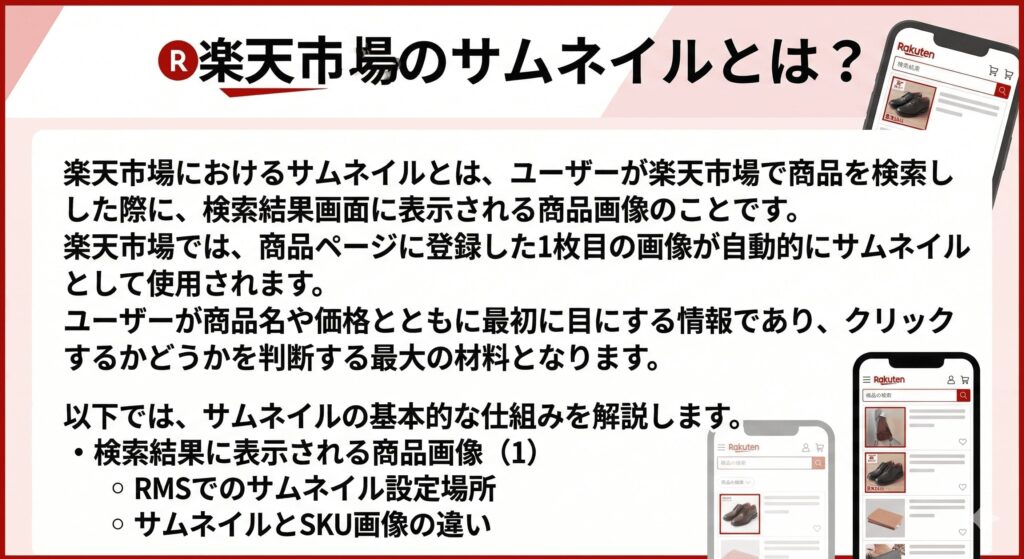 楽天市場のサムネイルとは？