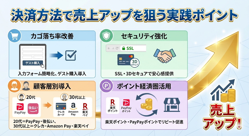 決済方法で売上アップを狙う実践ポイント