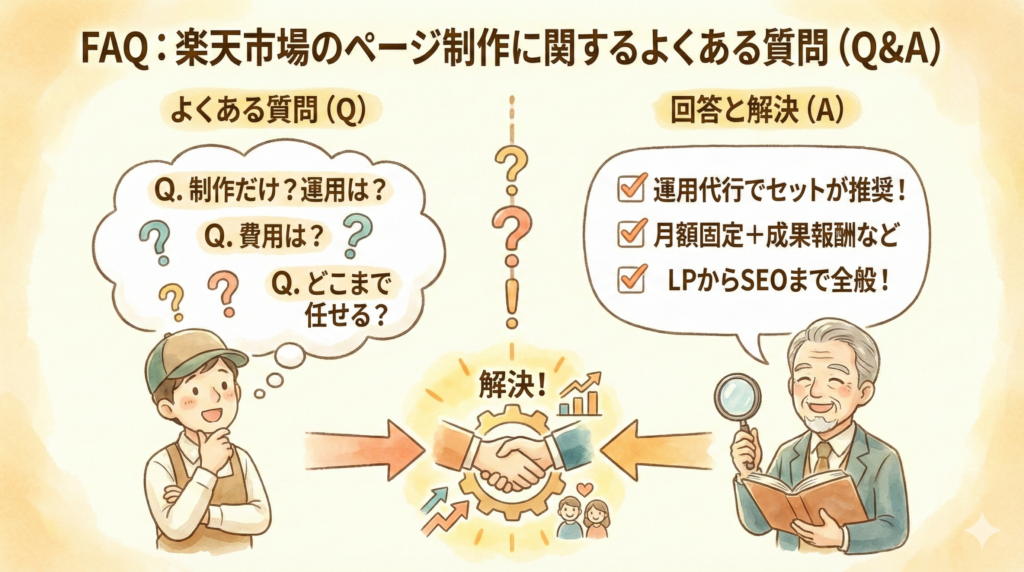 FAQ：楽天市場のページ制作に関するよくある質問（Q&A）