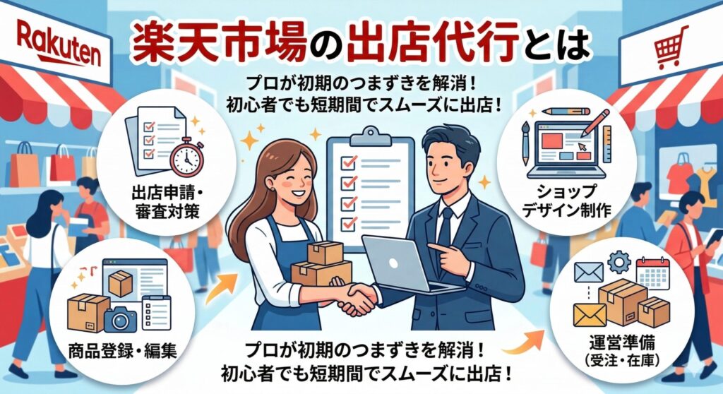 楽天市場の出店代行とは？