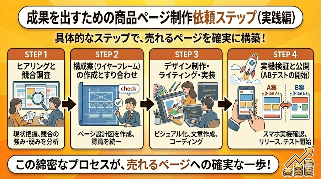 成果を出すための商品ページ制作ステップとは？