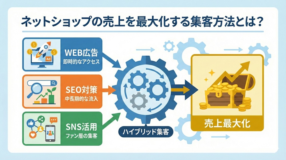 ネットショップの売上を最大化する集客方法とは？