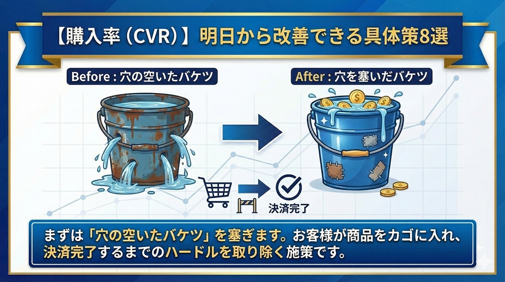 【購入率（CVR）】明日から改善できる具体策8選