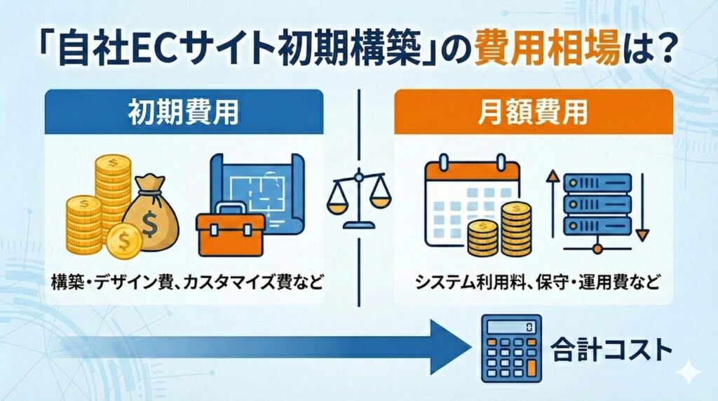 「自社ECサイト初期構築」の費用相場は？