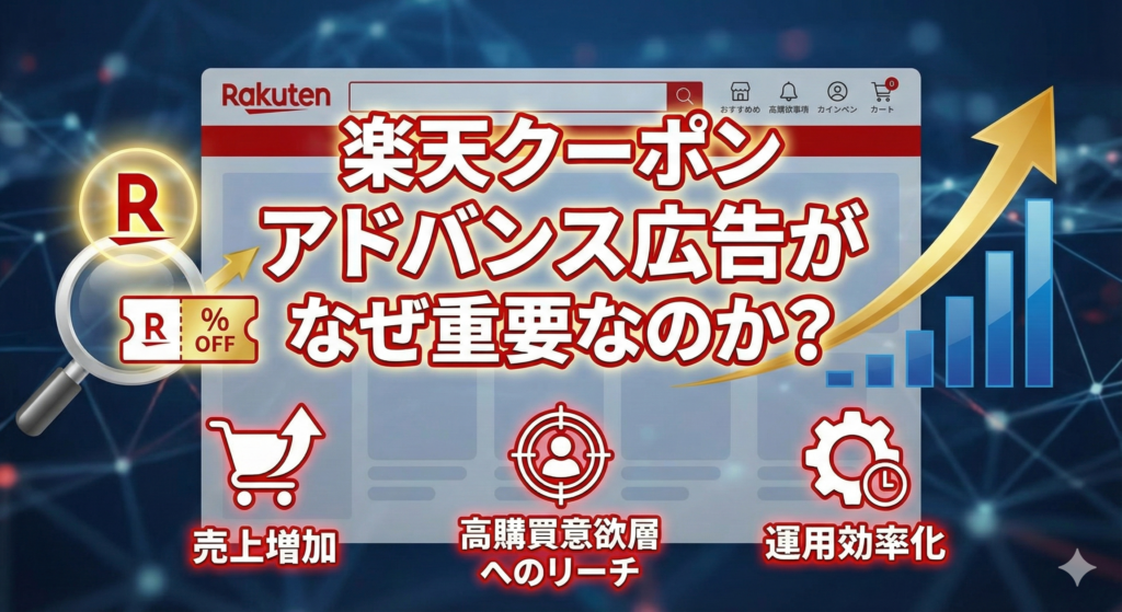 楽天クーポンアドバンス広告がなぜ重要なのか?
