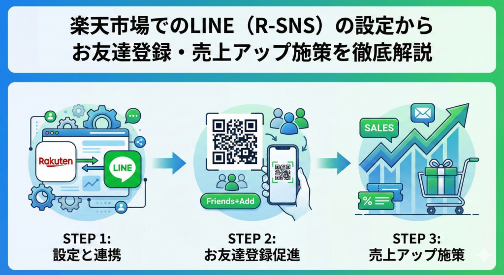 【楽天市場】LINEの配信設定からお友達登録・売上アップ施策を徹底解説