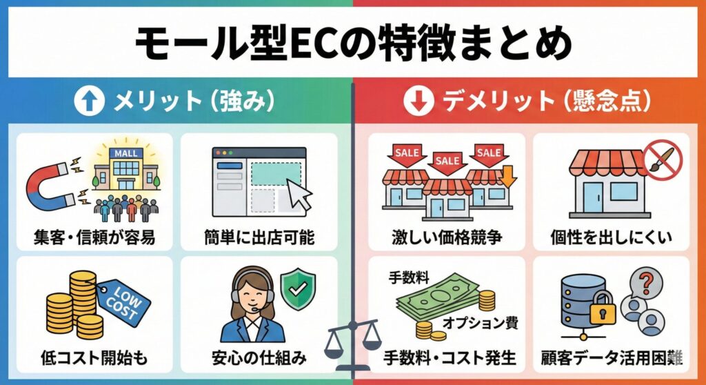 モール型ECの特徴まとめ