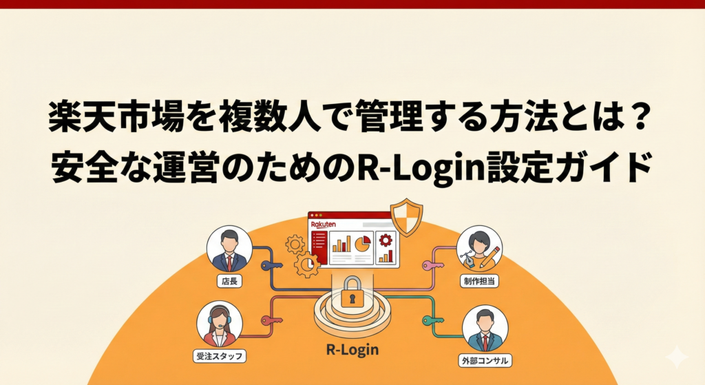 楽天市場を複数人で管理する方法とは？安全な運営のためのR-Login設定・RMS権限付与ガイド