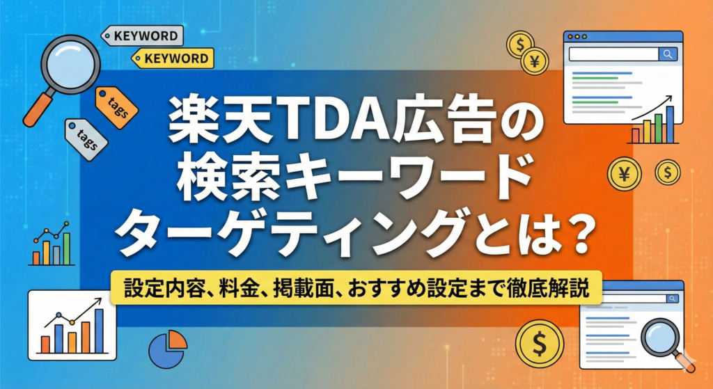 楽天TDA広告の検索キーワードターゲティングとは？設定内容、料金、掲載面、おすすめ設定まで徹底解説
