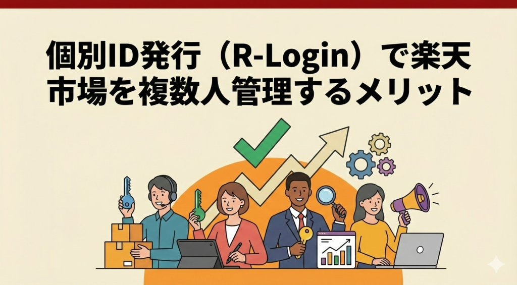 個別ID発行（R-Login）で楽天市場を複数人管理するメリット