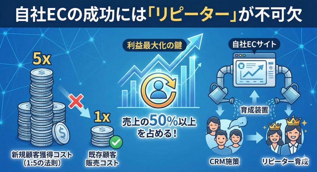 自社ECの成功には「リピーター」が不可欠