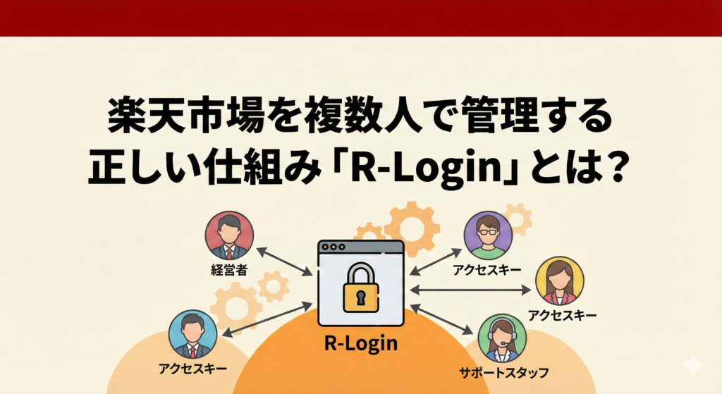 楽天市場を複数人で管理する正しい仕組み「R-Login」とは？