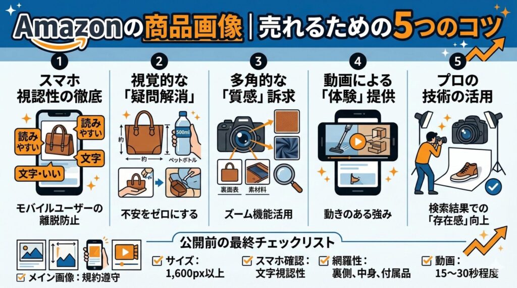 Amazonの商品画像｜売れるための５つのコツとは？