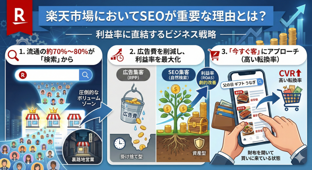 楽天市場においてSEOが重要な理由とは？