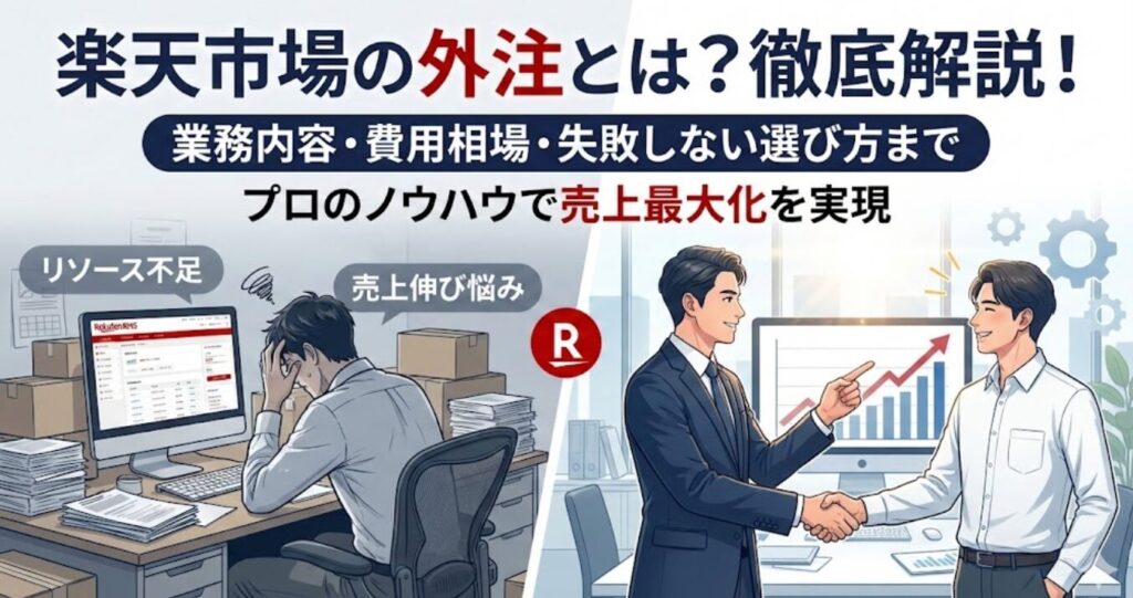 【2026年最新】楽天市場運営の外注とは？業務内容や費用相場、外注先を選ぶ際のポイントまで徹底解説！