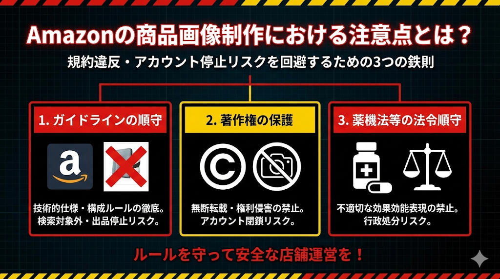 Amazonの商品画像制作における注意点とは?