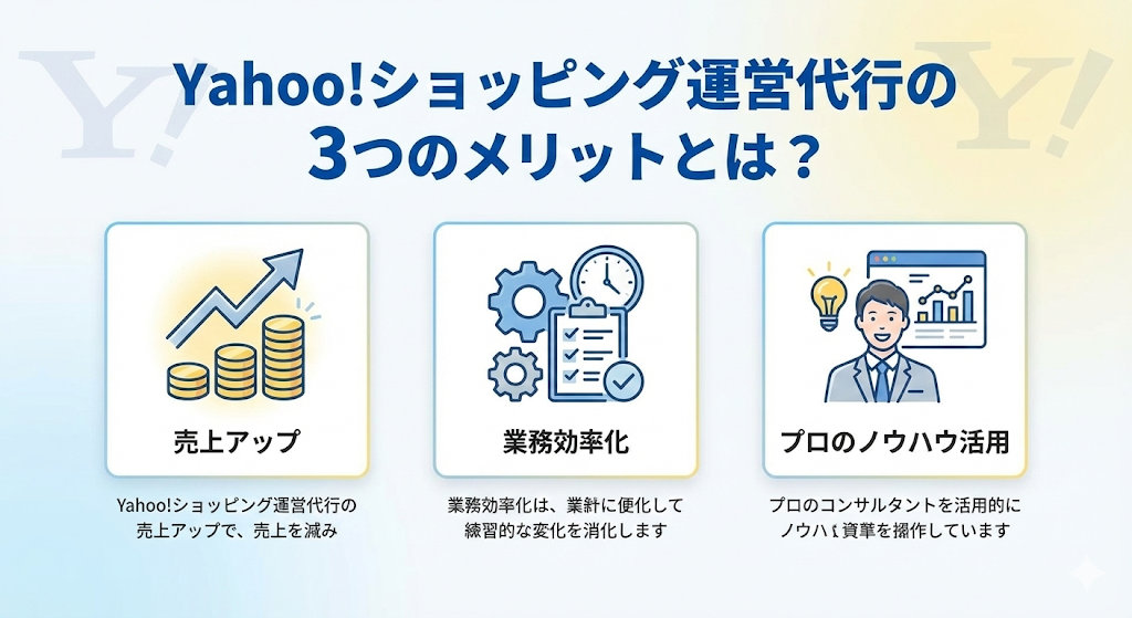 Yahoo!ショッピング運営代行の3つのメリットとは？