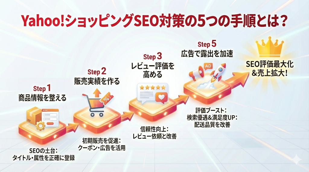Yahoo!ショッピングSEO対策の5つの手順とは？