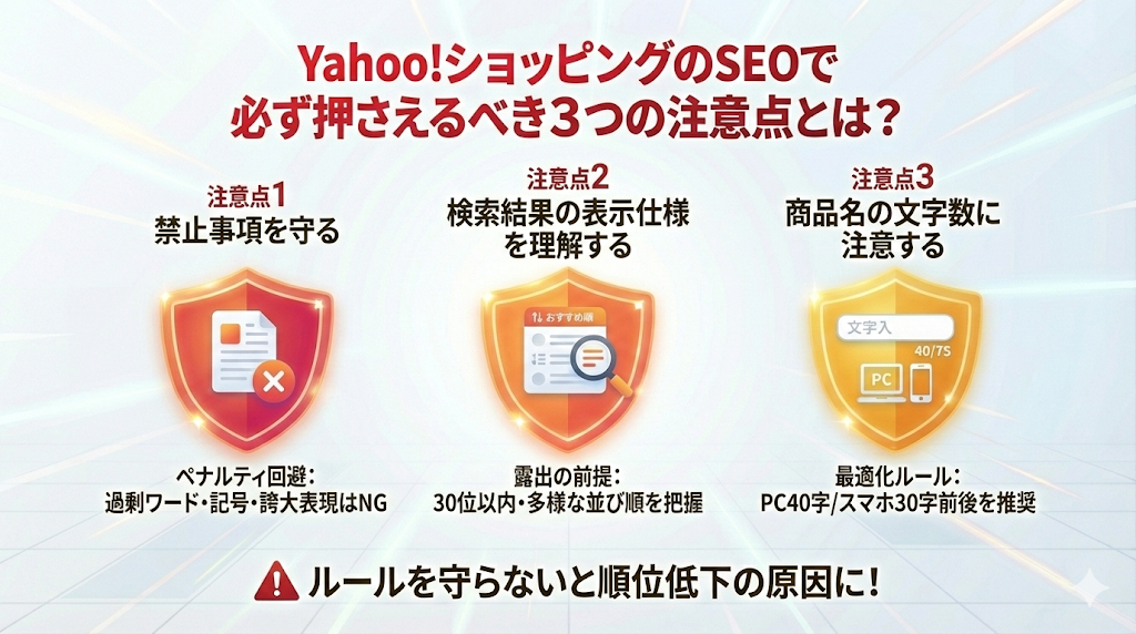 Yahoo!ショッピングのSEOで必ず押さえるべき3つの注意点とは？