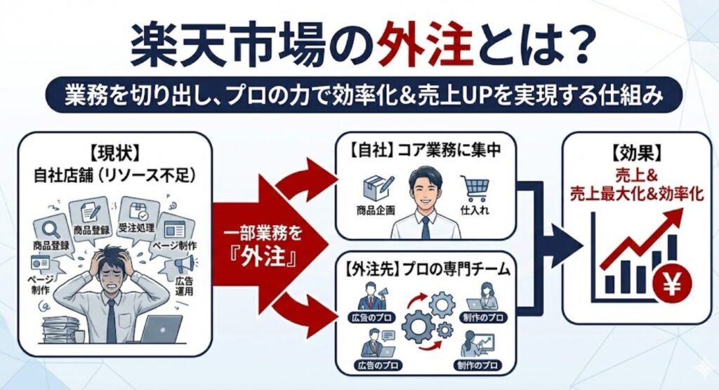楽天市場の外注とは？