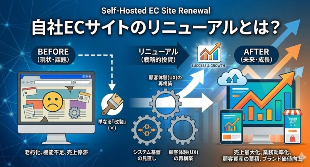 自社ECサイトのリニューアルとは?