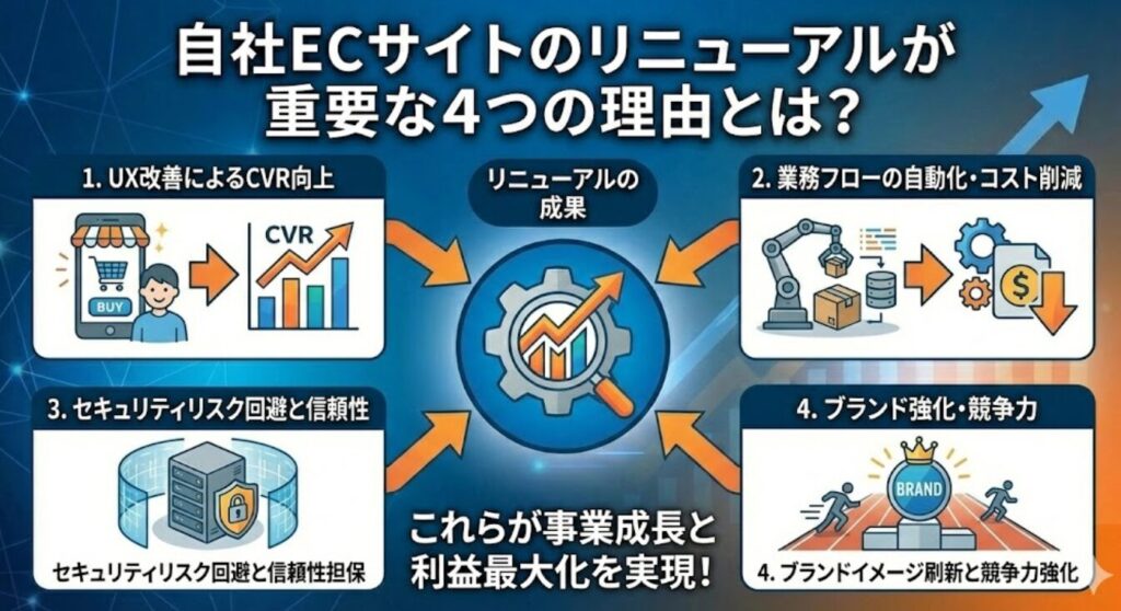 自社ECサイトのリニューアルが重要な4つの理由とは?